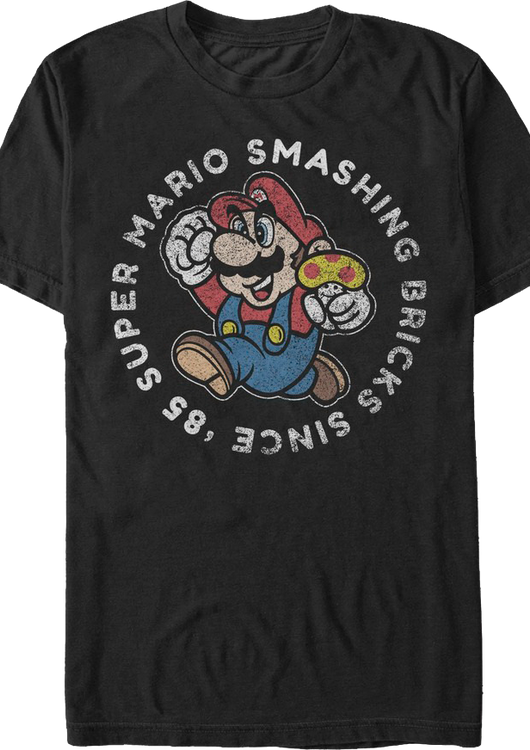 Smashing Bricks Since '85 Super Mario Bros. T-Shirt - main product image