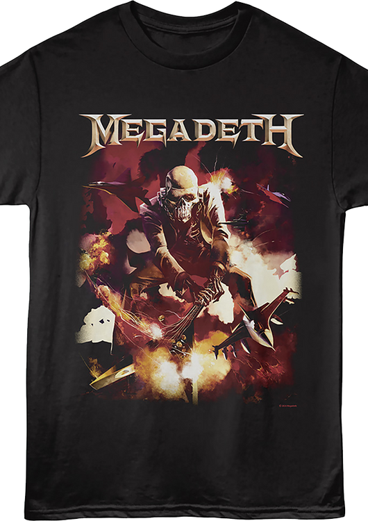 Smashing Guitar Megadeth T-Shirt - main product image
