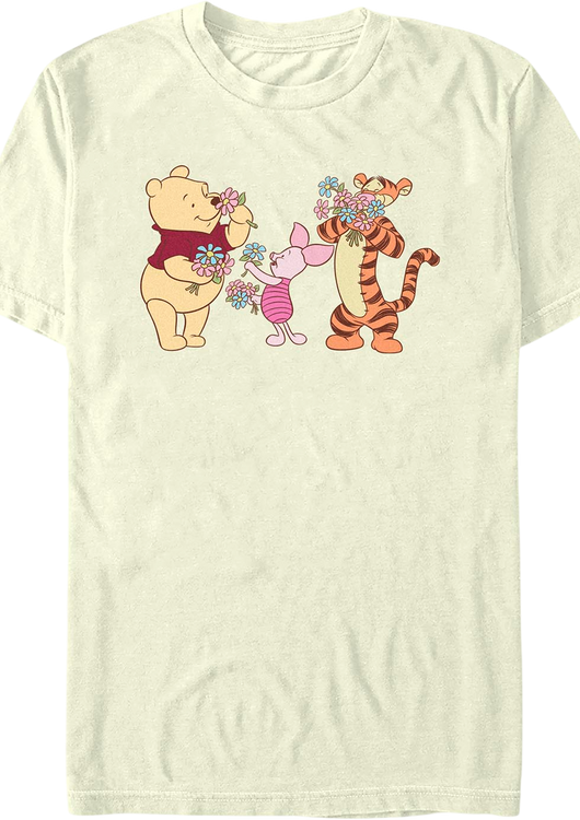 Smell The Flowers Winnie The Pooh T-Shirt - main product image