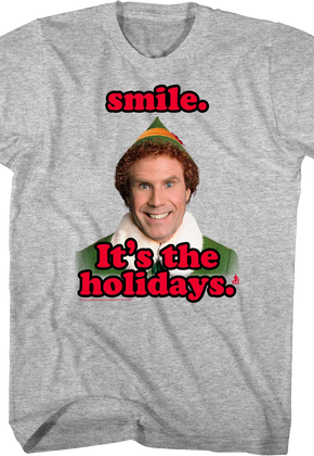 Smile It's The Holidays Elf T-Shirt