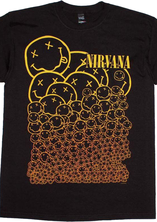 Smiley Face Logos Nirvana T-Shirt - main product image