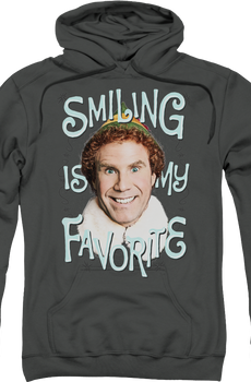 Smiling Is My Favorite Elf Hoodie