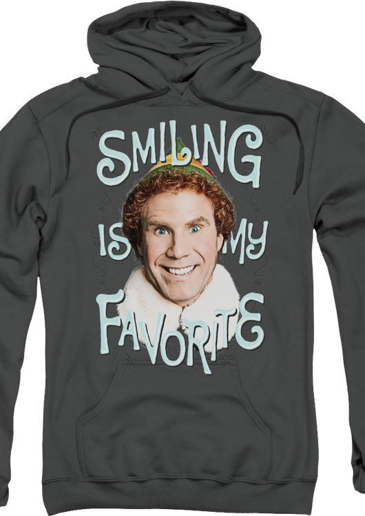 Smiling Is My Favorite Elf Hoodie - main product image