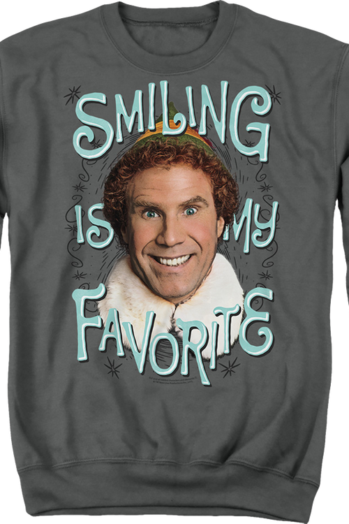 Smiling Is My Favorite Elf Sweatshirtmain product image