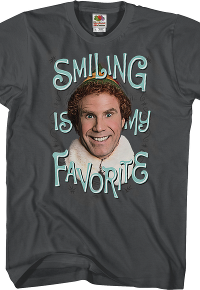Smiling Is My Favorite Elf T-Shirt