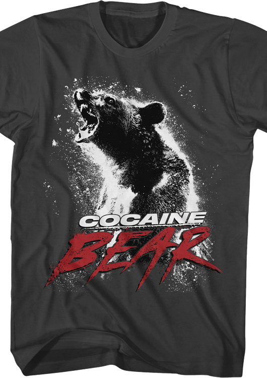 Smoke Gray Movie Poster Cocaine Bear T-Shirt - main product image