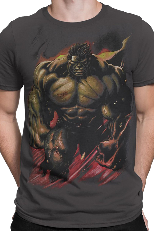 Smoldering Incredible Hulk Marvel Comics T-Shirtmain product image