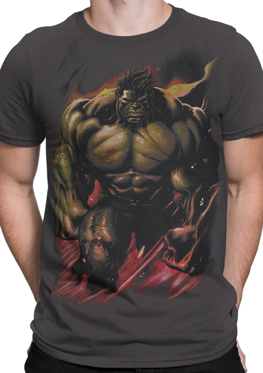 Smoldering Incredible Hulk Marvel Comics T-Shirt - main product image