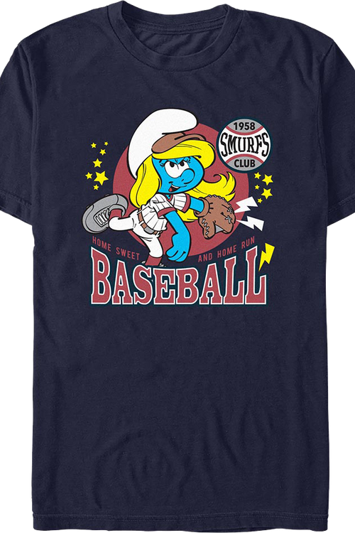 Smurfette Baseball Smurfs T-Shirtmain product image