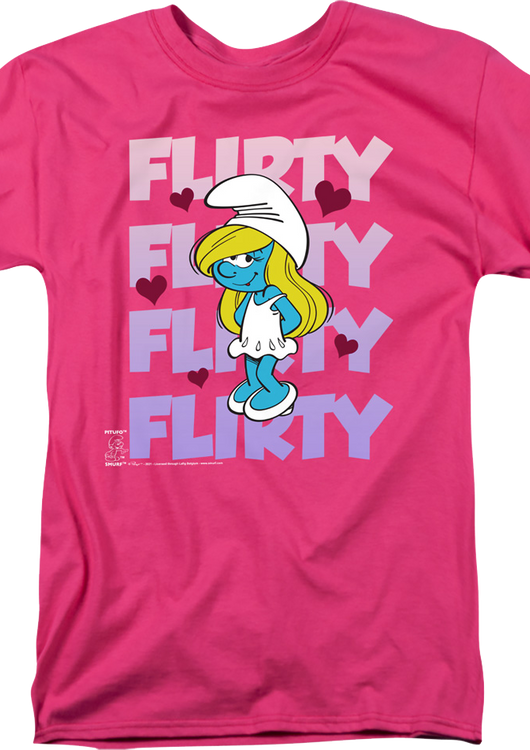 Smurfette Flirty Smurfs T-Shirt - main product image