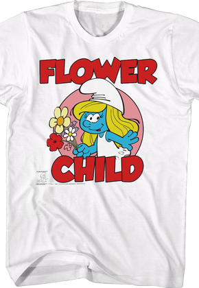 Smurfette Flower Child Smurfs T-Shirt