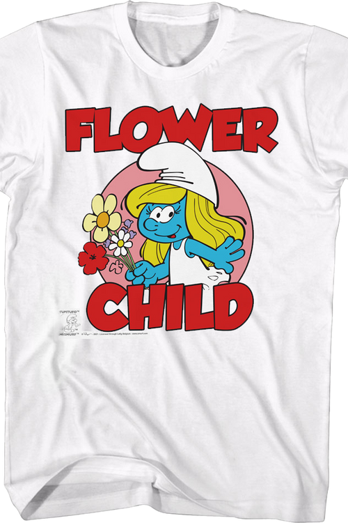 Smurfette Flower Child Smurfs T-Shirtmain product image