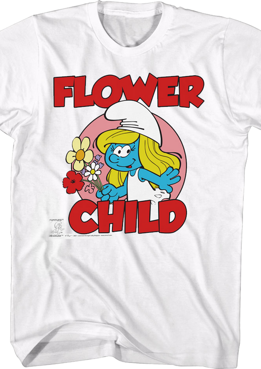 Smurfette Flower Child Smurfs T-Shirt - main product image