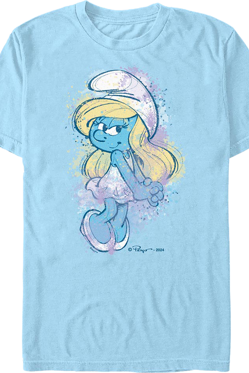Smurfette Painting Smurfs T-Shirtmain product image