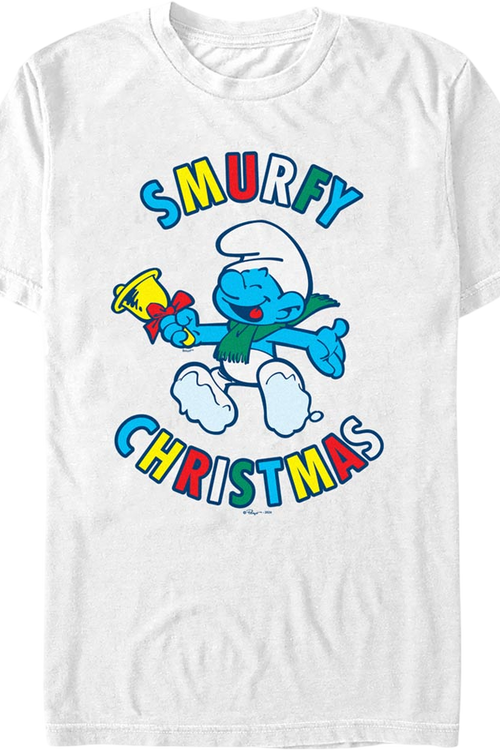 Smurfy Christmas Smurfs T-Shirtmain product image