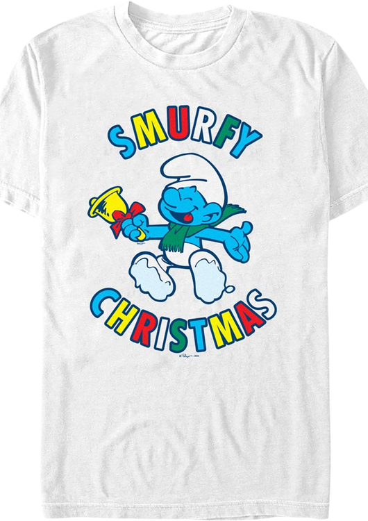 Smurfy Christmas Smurfs T-Shirt - main product image