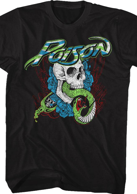Snake and Skull Poison T-Shirt - main product image