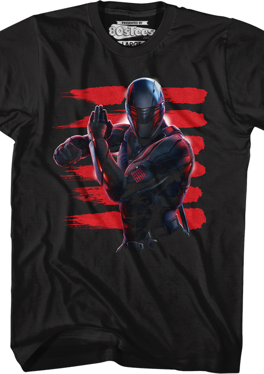 Snake Eyes Action Pose GI Joe T-Shirt - main product image