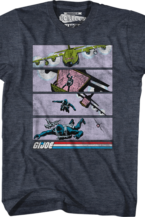 Snake Eyes Dropping In GI Joe T-Shirt - main product image