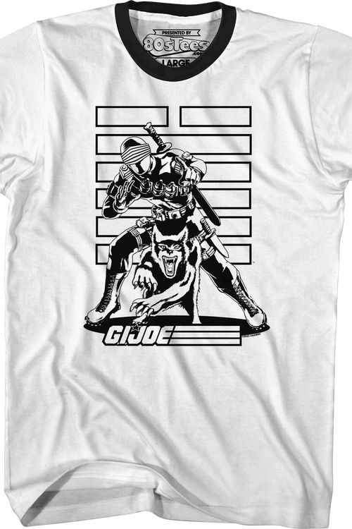 Joseph Ringer Snake Eyes Noir GI Joe Ringer Shirt