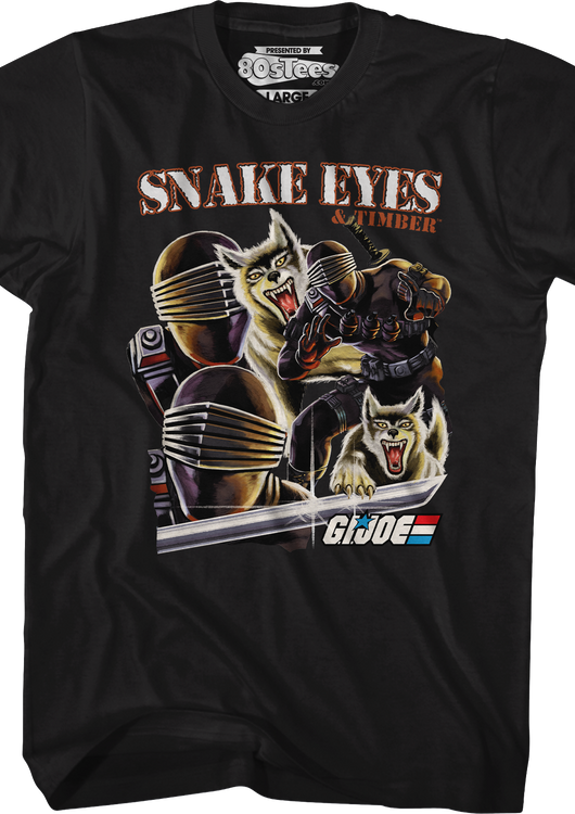 Snake Eyes & Timber Collage GI Joe T-Shirt - main product image