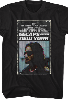 Paperback Novel Escape From New York T-Shirt
