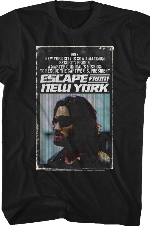 Paperback Novel Escape From New York T-Shirtmain product image