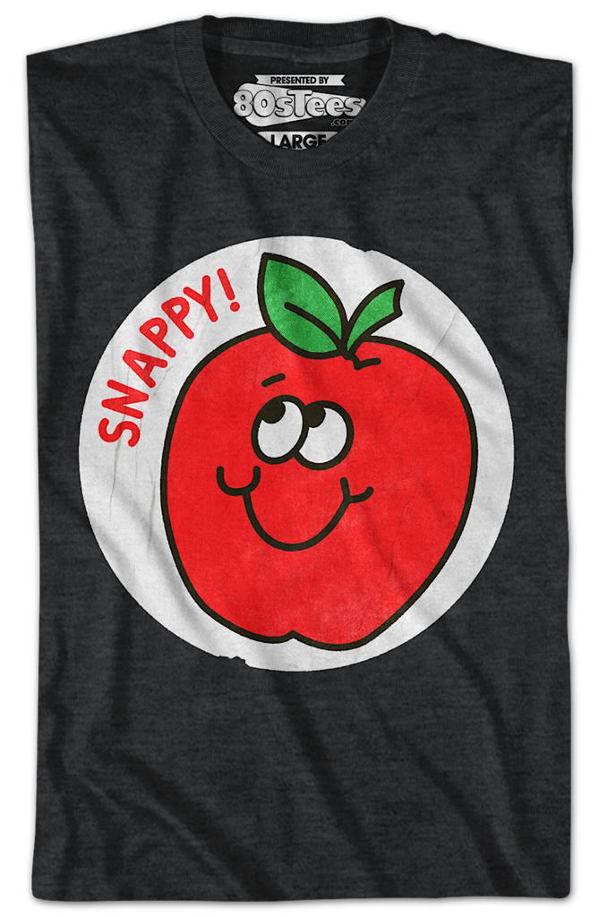 Snappy Apple Scratch & Sniff Sticker T-Shirt