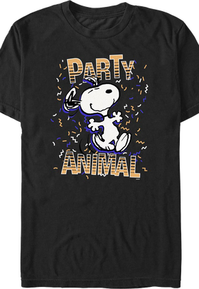Snoopy Party Animal Peanuts T-Shirt