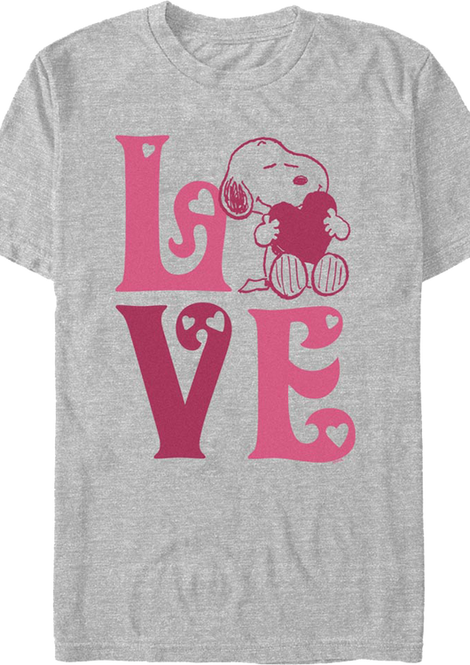 Snoopy Puppy Love Peanuts T-Shirt - main product image