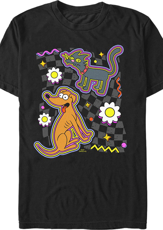 Snowball & Santa's Little Helper Simpsons T-Shirt - main product image