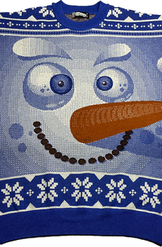 Snowman Knitted Christmas Sweater