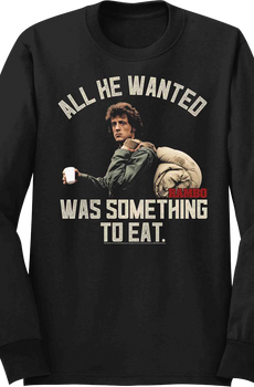 Something To Eat Rambo Long Sleeve Shirt