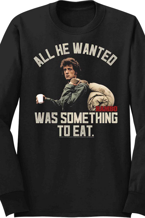 Something To Eat Rambo Long Sleeve Shirt - main product image