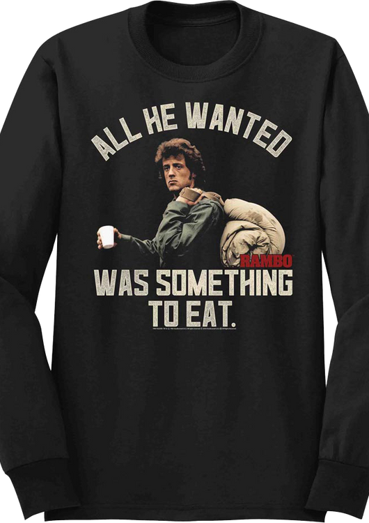 Something To Eat Rambo Long Sleeve Shirt - main product image