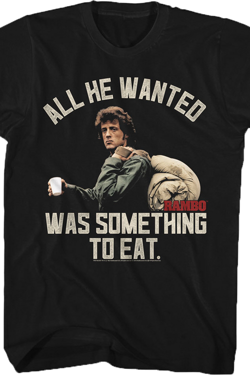 Something To Eat Rambo T-Shirtmain product image