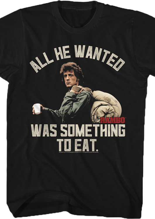 Something To Eat Rambo T-Shirt - main product image