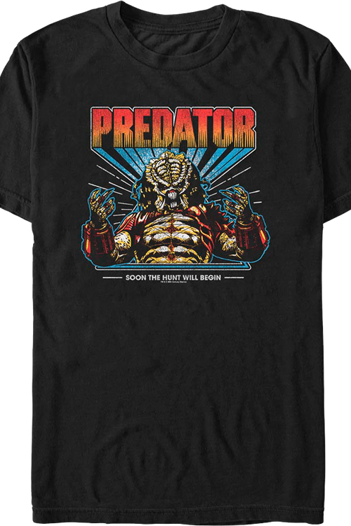 Soon The Hunt Will Begin Predator T-Shirtmain product image