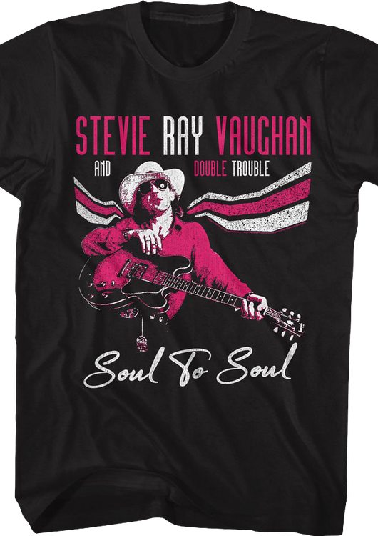 Soul To Soul Stevie Ray Vaughan And Double Trouble T-Shirt - main product image