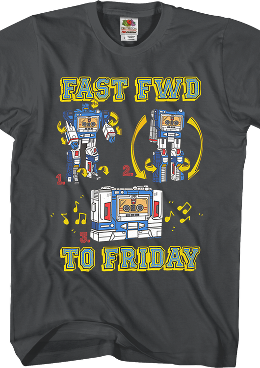 Soundwave Fast Fwd To Friday Transformers T-Shirt - main product image