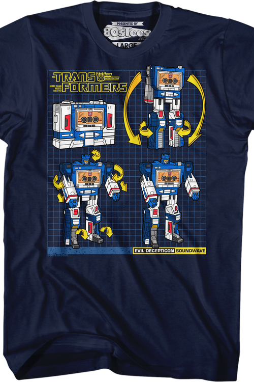 Soundwave Modes Transformers T-Shirt - main product image