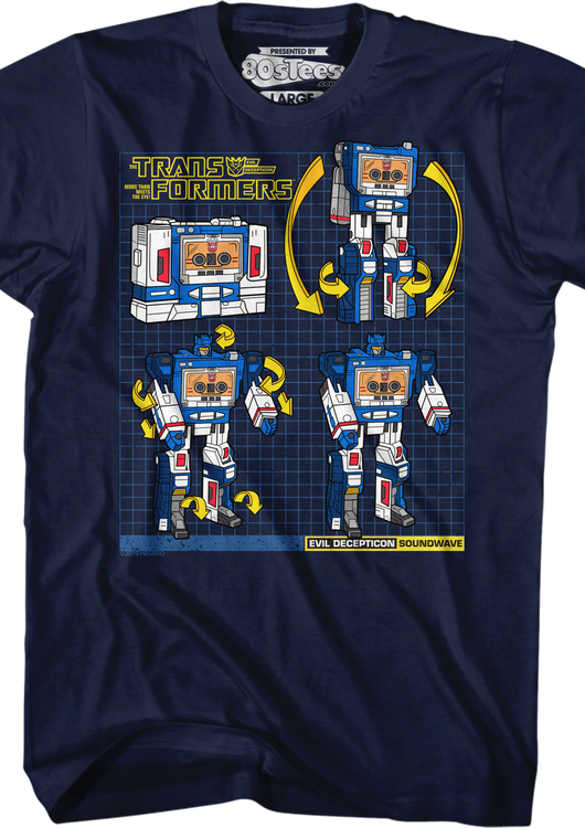 Soundwave Modes Transformers T-Shirt - main product image