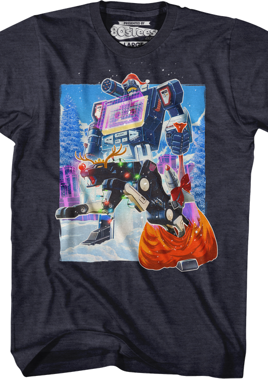 Soundwave Santa Claus Transformers T-Shirt - main product image