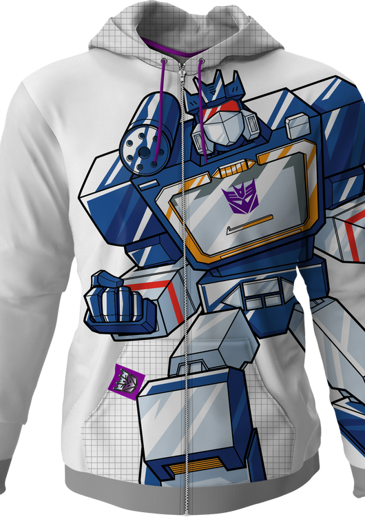 Soundwave Transformers Premium Zippered Hoodie - main product image