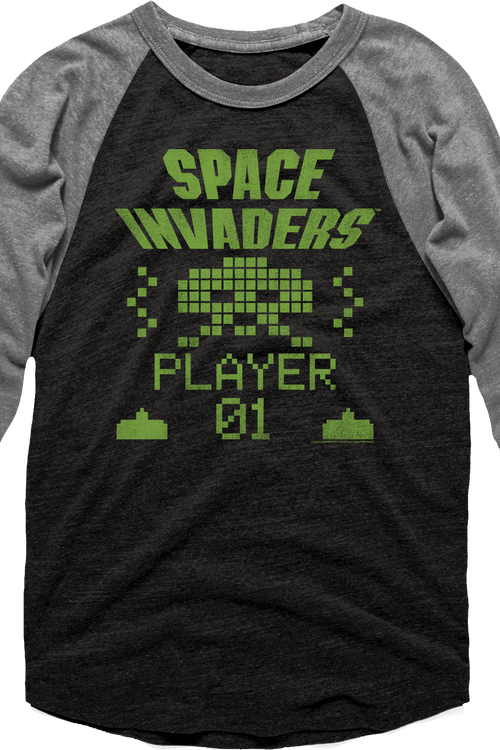 Space Invaders Raglan Baseball Shirt - main product image