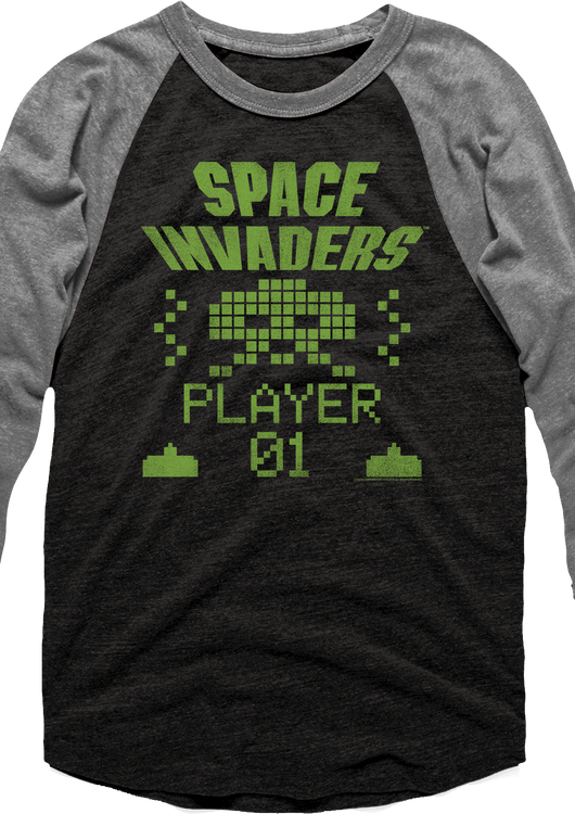Space Invaders Raglan Baseball Shirt - main product image