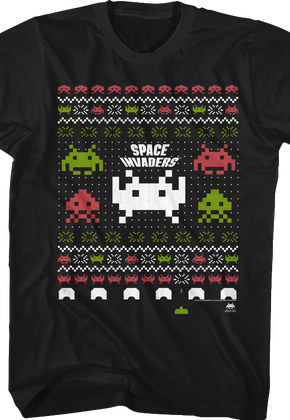 Space Invaders Ugly Christmas Shirt