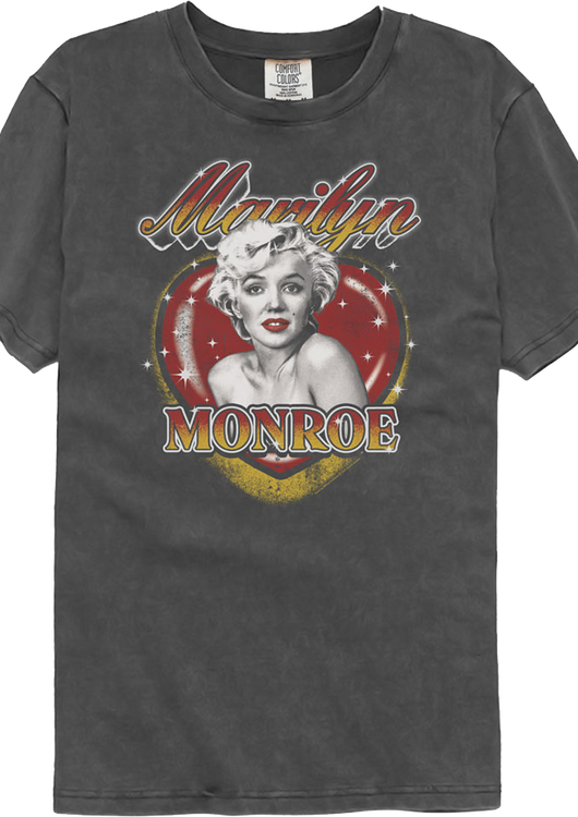 Sparkling Heart Marilyn Monroe Comfort Colors Blend T-Shirt - main product image