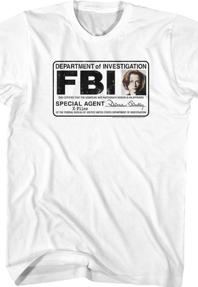 Special Agent Dana Scully X-Files T-Shirt