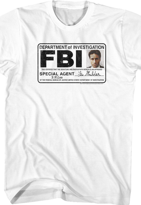 Special Agent Fox Mulder X-Files T-Shirt